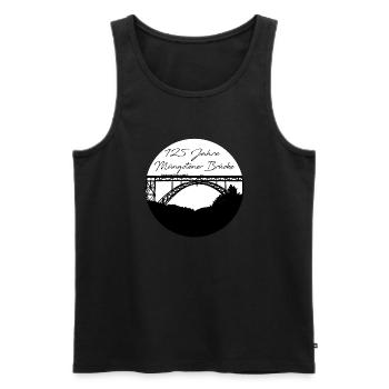 Müngstener Brücke,solingen,125 jahre - Männer Premium Bio Tank Top - Schwarz - Vorne - Michal (187cm)