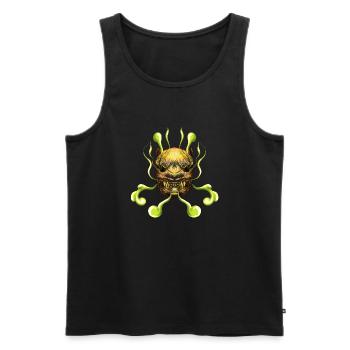 Tiger - Men's Premium Organic Tank Top - black - Front - AI Model Male 178 light (178cm)
