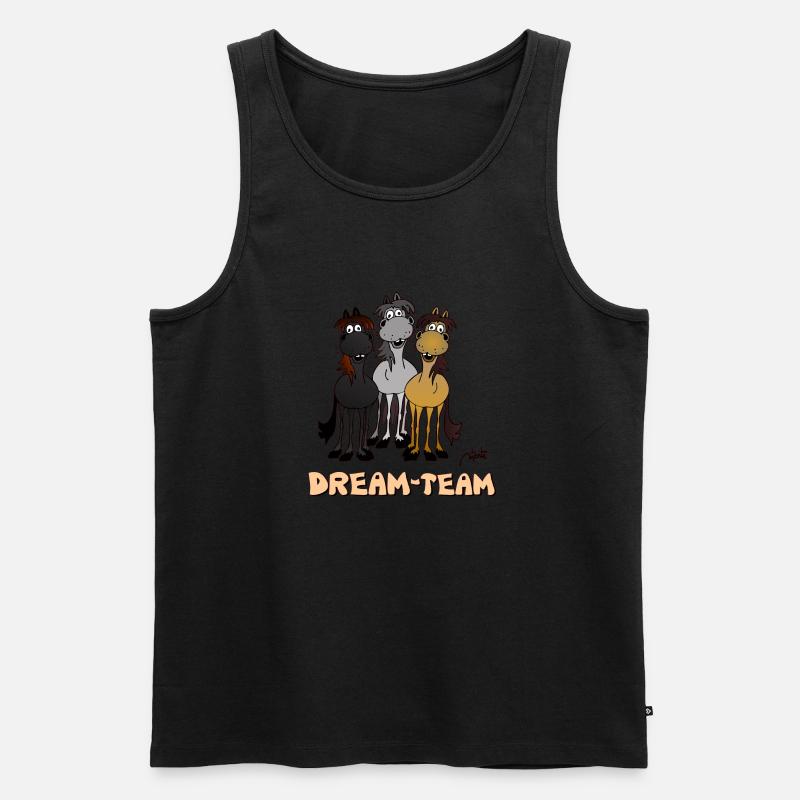 Dream Team - Männer Premium Bio Tank Top - Schwarz