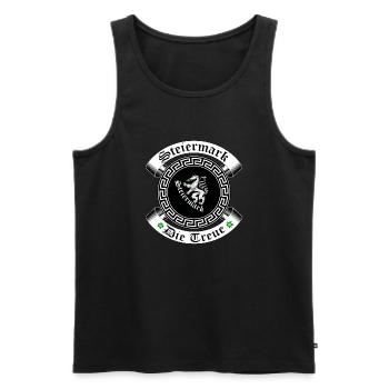 Steiermark - Männer Premium Bio Tank Top - Schwarz - Vorne - Michal (187cm)