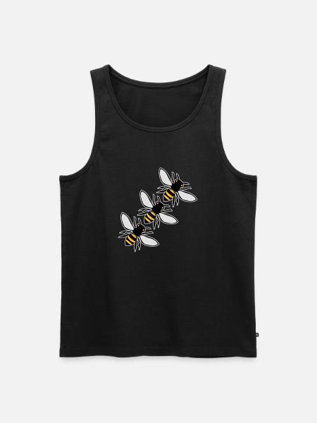 flying bees - Men's Premium Organic Tank Top - black