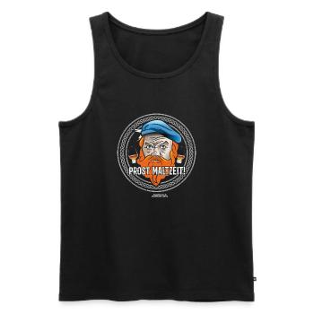 Prost Maltzeit keltisch - Männer Premium Bio Tank Top - Schwarz - Vorne - Michal (187cm)