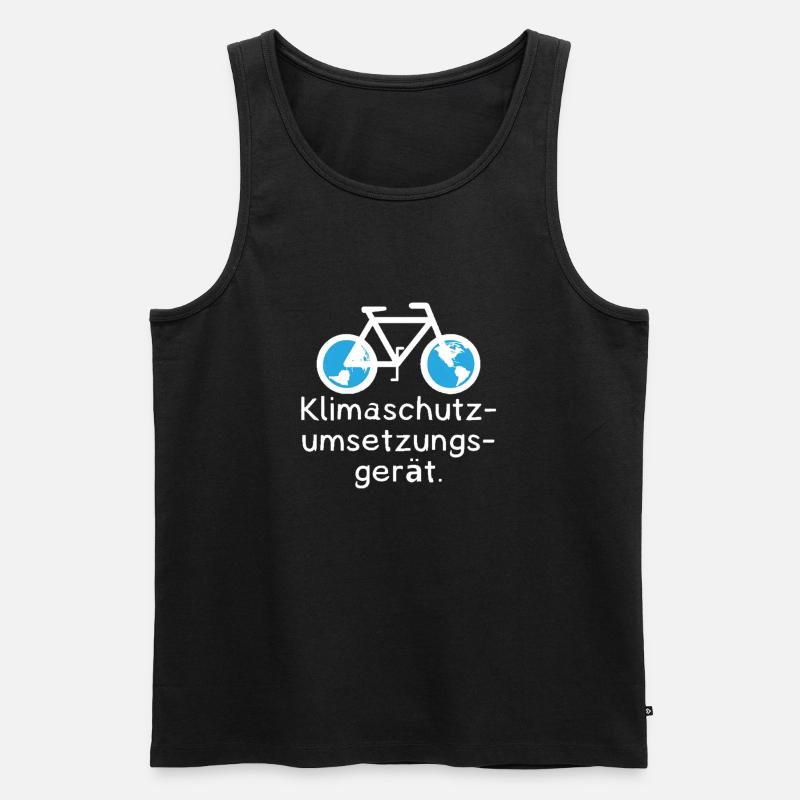 Klimaschutz - Männer Premium Bio Tank Top - Schwarz