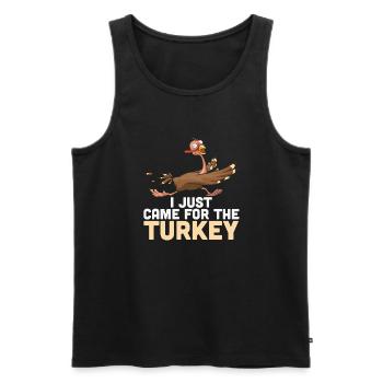 I Just Came For The - Men's Premium Organic Tank Top - black - Front - Michal (187cm)