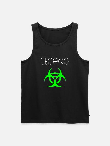 techno 1 - Débardeur bio Premium Homme - noir