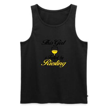 this girl riesling - Men's Premium Organic Tank Top - black - Front - AI Model Male 178 light (178cm)