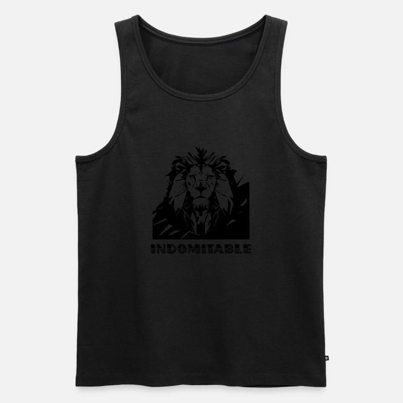 Unbezähmbar - Männer Premium Bio Tank Top - Schwarz