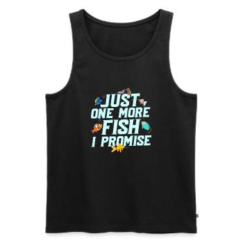 Just One More Fish I Promise Aquarium Owner Fish K - Männer Premium Bio Tank Top - Schwarz - Vorne - Michal (187cm)