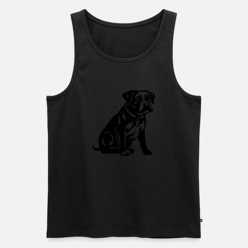 Welpe - Männer Premium Bio Tank Top - Schwarz