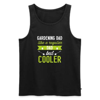 Gardening dad funny gift gardener original - Débardeur bio Premium Homme - noir - Devant - Michal (187cm)