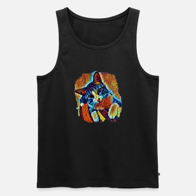 Lukas - Männer Premium Bio Tank Top - Schwarz