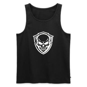 Armée, Guerre, Militaire, Uniforme, Force, Soldat Camouflage - Débardeur bio Premium Homme - noir - Devant - Michal (187cm)