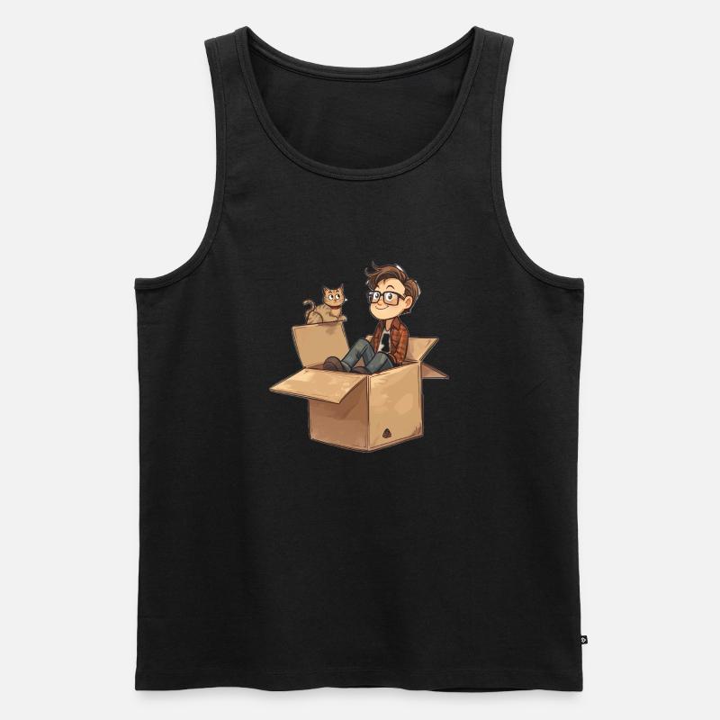 Lustiges Quantenphysik Meme - Männer Premium Bio Tank Top - Schwarz