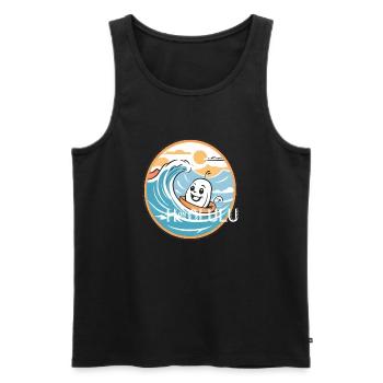 Honolulu Hawaii USA Geschenk Geschenkidee - Männer Premium Bio Tank Top - Schwarz - Vorne - AI Model Male 178 light (178cm)