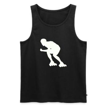 Roller - Débardeur bio Premium Homme - noir - Devant - Michal (187cm)