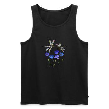 Wichtig - Männer Premium Bio Tank Top - Schwarz - Vorne - Michal (187cm)