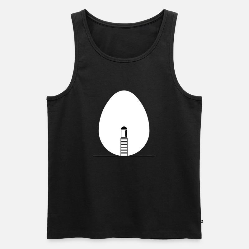Ei Ei Ei - Männer Premium Bio Tank Top - Schwarz