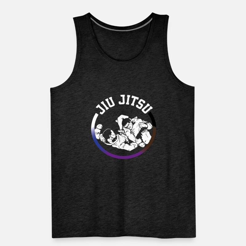 JiuJitsu Triangle/Circle Männer Premium Bio Tank Top
