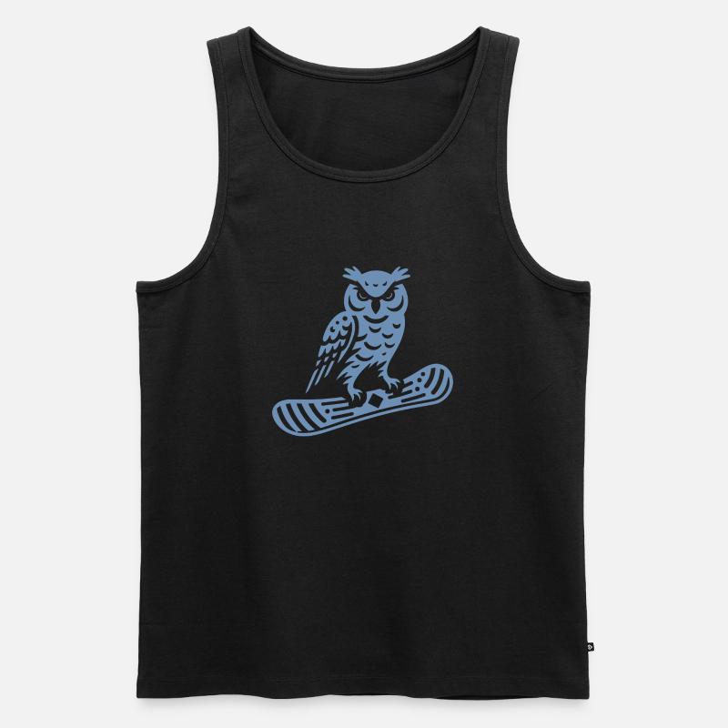 Minimalistisches Design: - Männer Premium Bio Tank Top - Schwarz