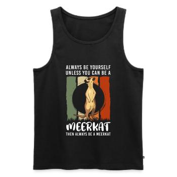 Zoo Animals Rock - Men's Premium Organic Tank Top - black - Front - AI Model Male 178 light (178cm)