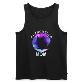 Chinchilla Mom - süßes Chinchilla design - Männer Premium Bio Tank Top - Schwarz - Vorne - Michal (187cm)