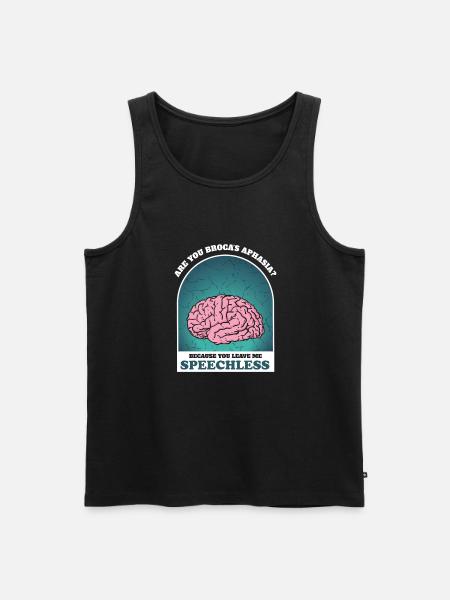 Empower Aphasia Awareness Connection - Men's Premium Organic Tank Top - black