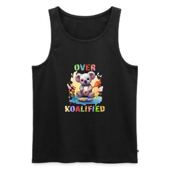 Über Koalified Koala Bear Lover Geburtstag - Männer Premium Bio Tank Top - Schwarz - Vorne - AI Model Male 178 light (178cm)