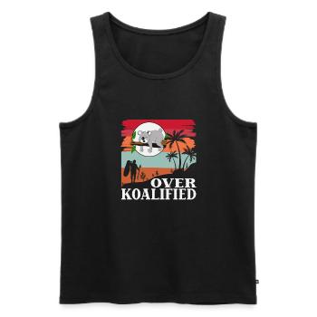 Über Koalified Koala Bear Lover Geburtstag - Männer Premium Bio Tank Top - Schwarz - Vorne - AI Model Male 178 light (178cm)