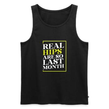 Real Hips Are So Last Month Joint Replacement - Men's Premium Organic Tank Top - black - Front - Michal (187cm)