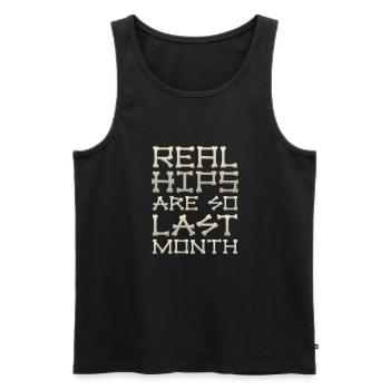 Real Hips Are So Last Month Joint Replacement - Men's Premium Organic Tank Top - black - Front - Michal (187cm)