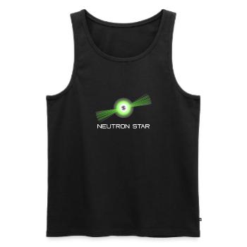 Neutrons Star Science Universe - Men's Premium Organic Tank Top - black - Front - AI Model Male 178 light (178cm)