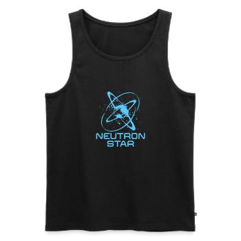 Neutrons Star Science Universe - Men's Premium Organic Tank Top - black - Front - AI Model Male 178 light (178cm)