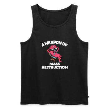 A Weapon Of Mass Destruction Chillendes - Männer Premium Bio Tank Top - Schwarz - Vorne - AI Model Male 178 light (178cm)