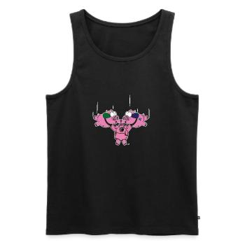 Hybrid Poops - Männer Premium Bio Tank Top - Schwarz - Vorne - AI Model Male 178 light (178cm)