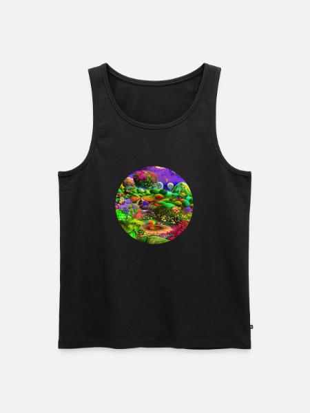 Future Garten - Männer Premium Bio Tank Top - Schwarz