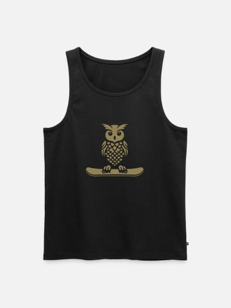 Minimalist design: - Men's Premium Organic Tank Top - black