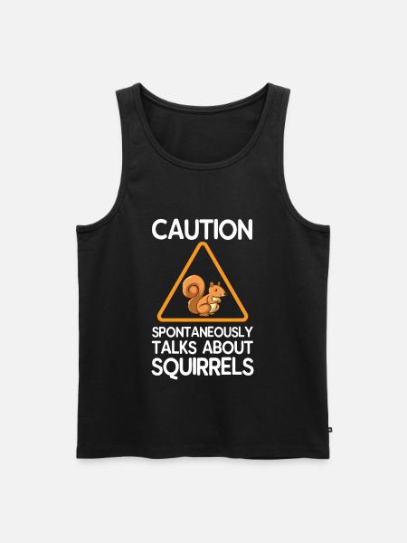 squirrel - Men's Premium Organic Tank Top - black