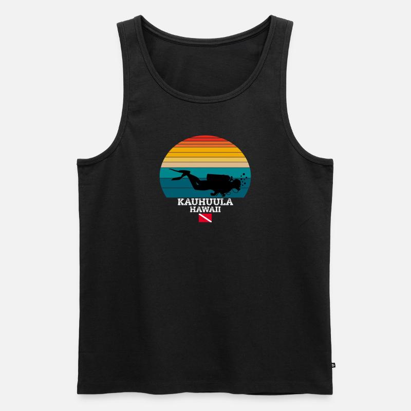 Kauhuula US Island Diving - Männer Premium Bio Tank Top - Schwarz