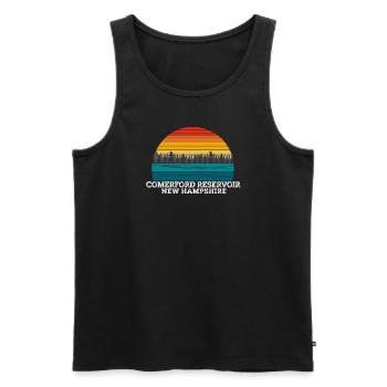 Comerford Reservoir New Hampshire - Débardeur bio Premium Homme - noir - Devant - Michal (187cm)