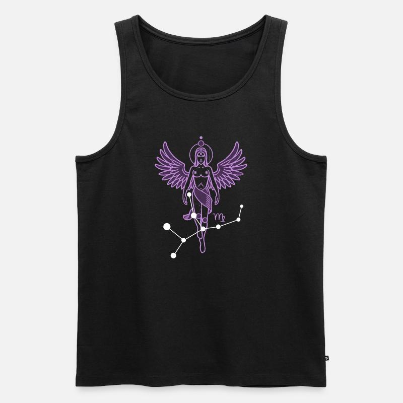 Jungfrau - Männer Premium Bio Tank Top - Schwarz