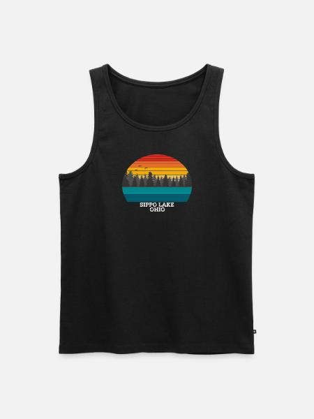 Lac Sippo Ohio - Débardeur bio Premium Homme - noir