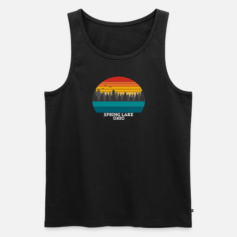 Spring Lake Ohio - Männer Premium Bio Tank Top - Schwarz