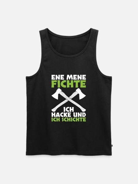 Forstwirt Waldarbeiter - Männer Premium Bio Tank Top - Schwarz