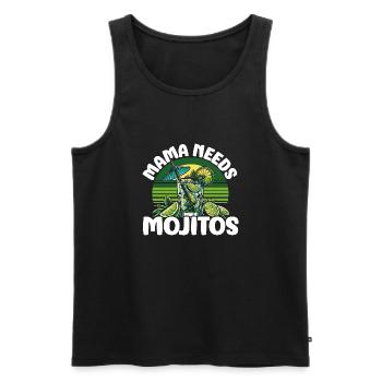 Mama needs Mojitos - Men's Premium Organic Tank Top - black - Front - AI Model Male 178 light (178cm)