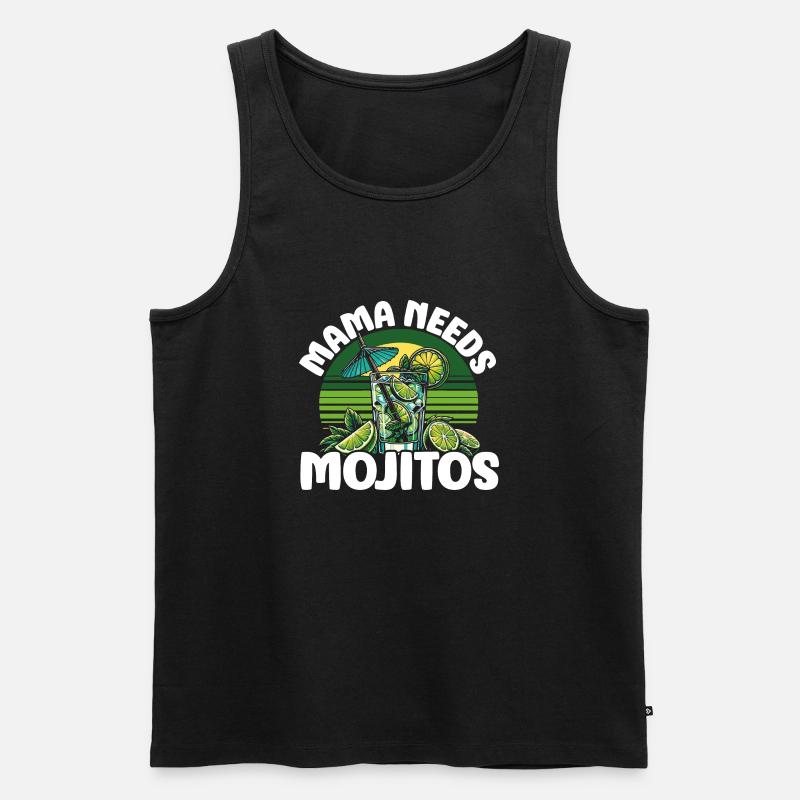 Mama needs Mojitos - Men's Premium Organic Tank Top - black