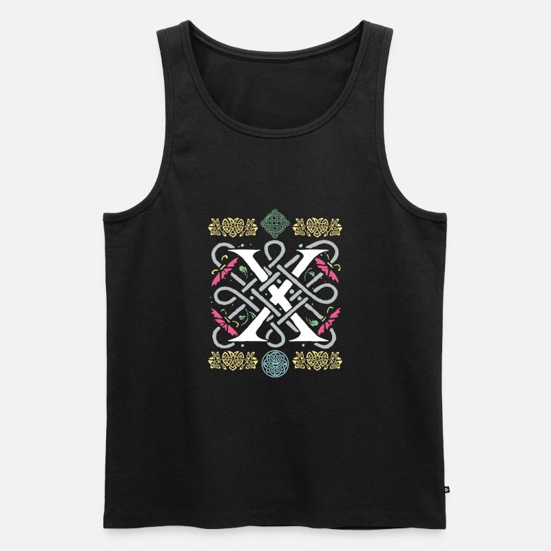 X - Männer Premium Bio Tank Top - Schwarz