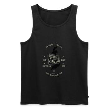T-Shirt Tanz Hip Hop Old School Geschenkangebot - Männer Premium Bio Tank Top - Schwarz - Vorne - AI Model Male 178 light (178cm)