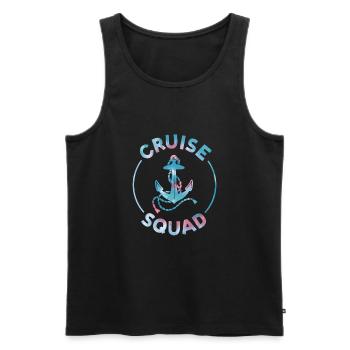First Time Cruiser Cruise 2022 Tie Dye Print - Débardeur bio Premium Homme - noir - Devant - AI Model Male 178 light (178cm)