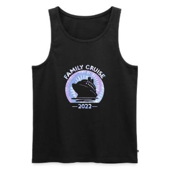 Family Cruise 2022 Tie Dye Print pour Cruise - Débardeur bio Premium Homme - noir - Devant - Michal (187cm)