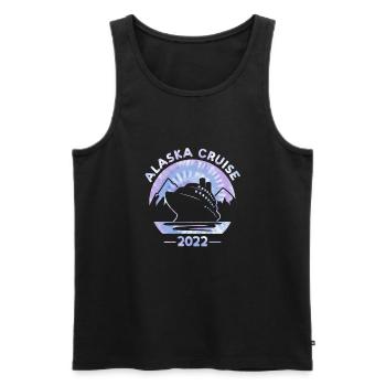 Alaska Cruise 2022 Tie Dye Print For Family Cruise - Men's Premium Organic Tank Top - black - Front - Michal (187cm)
